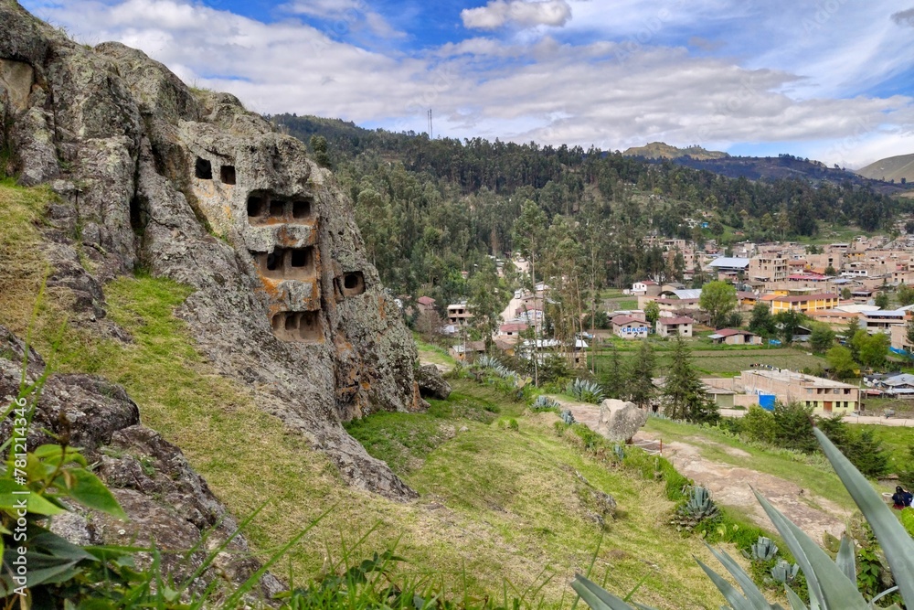 Beautiful shot of a landscape in Otuzco town, Andres, Peru