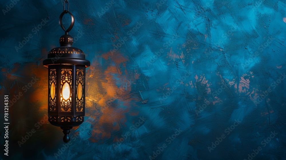Decorative lantern with bokeh lights. Ramadan and festive. Design for holiday decoration ideas Decorative lantern with bokeh lights. Ramadan and festive. Design for holiday decoration ideas