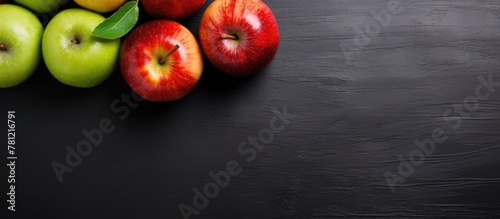 Apples arranged on table, g...