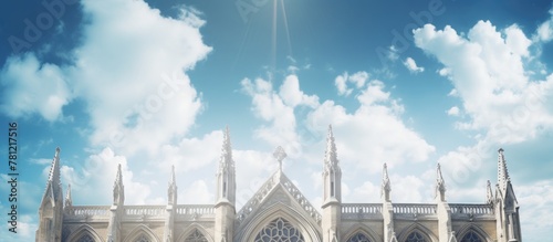 View of grand cathedral wit...