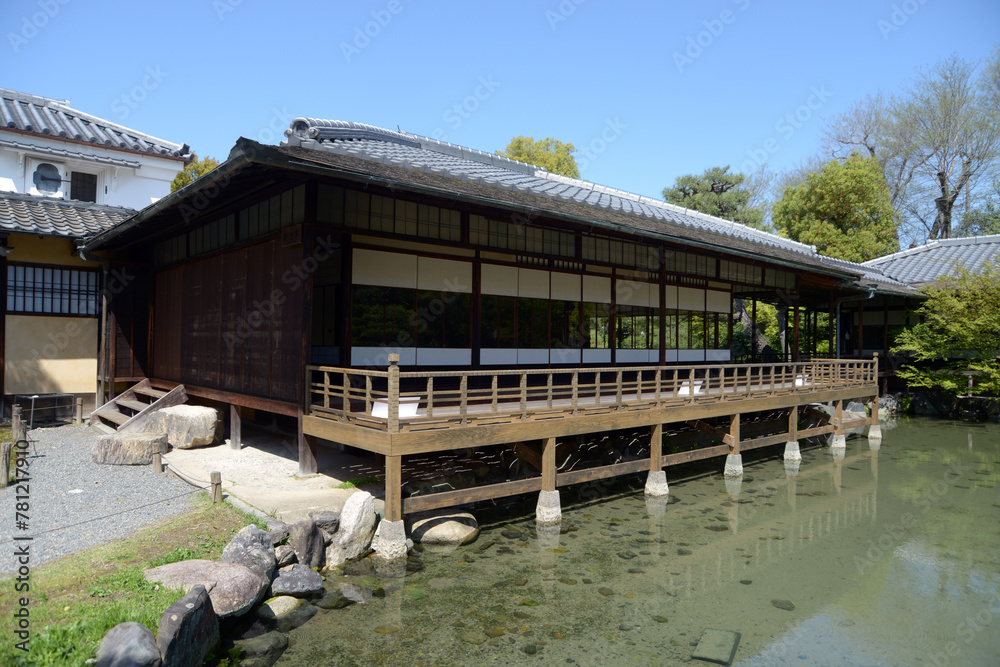春の渉成園　臨池亭　京都市下京区