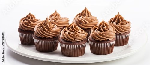 Cupcakes with chocolate fro...