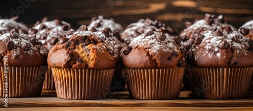 Chocolate Cupcakes Close-up...