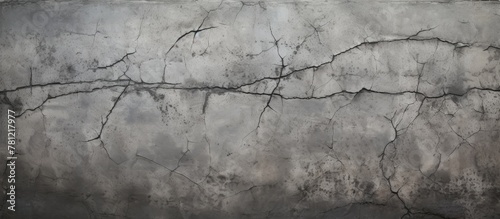 Gritty wall showing cracks in close-up photo