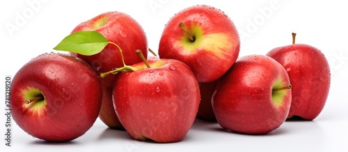 Apples arranged on table