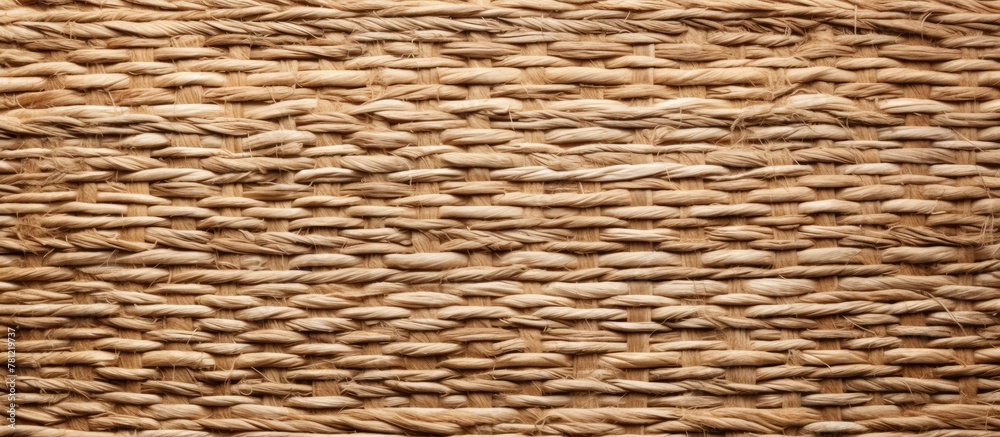 Close-up weaved basket rope Close-up weaved basket rope
