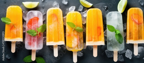 Close-up of fruity and icy ...