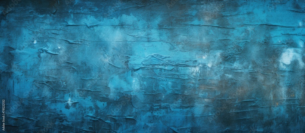 Old faded blue wall