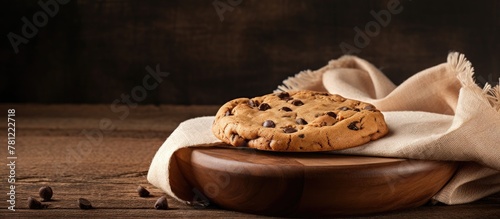 Freshly baked chocolate chi...