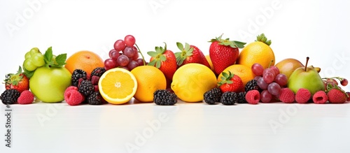 Various fruits and berries ...