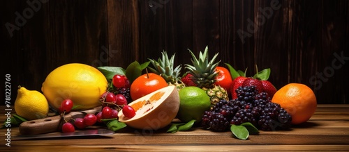 Close-up Fruit Table