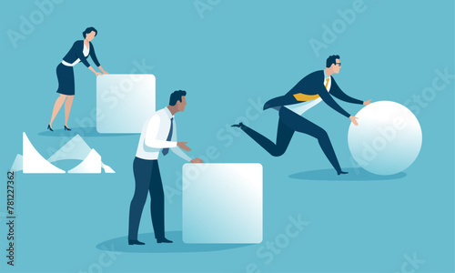 Work smarter not harder. Business concept vector illustration
