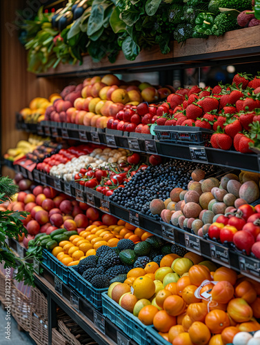 Organic Grocery Aisles Stock Wellness in Business of Healthy Eating © Mix and Match Studio