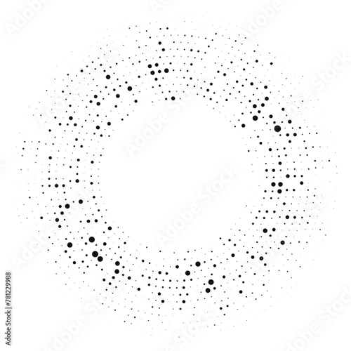 Circle halftone dotted background