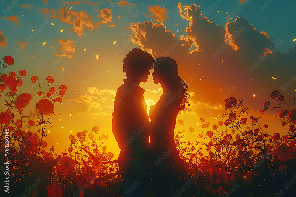 A captivating image of a couple in love, sharing a tender moment together, exuding romance and affection as they hold each other close, perfect for themes of relationships and intimacy A captivating image of a couple in love, sharing a tender moment together, exuding romance and affection as they hold each other close, perfect for themes of relationships and intimacy
