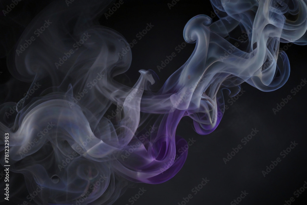 Obraz premium Coloring thick smoke background texture. fog