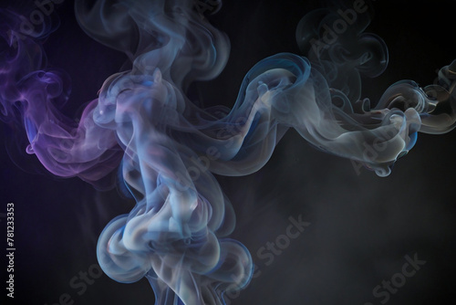 Coloring thick smoke background texture. fog