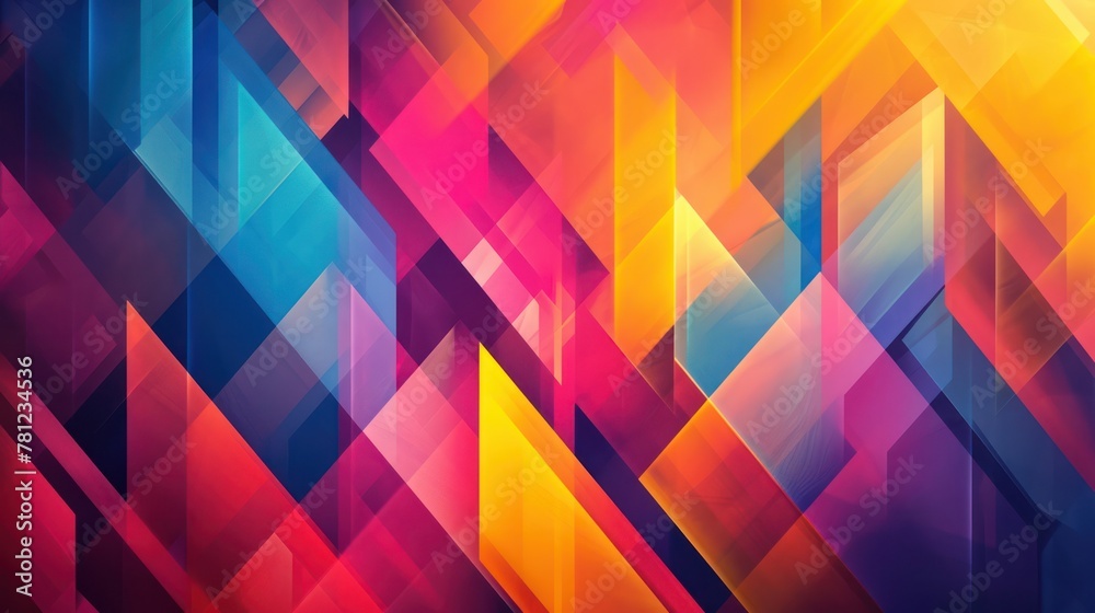 Abstract 2D geometric colorful Abstract 2D geometric colorful