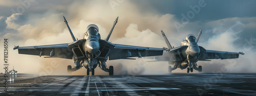 fighter jets taking off on the carrier aircraft, military background, navy aircrafts, dusty piles, Stupidity and smoke , war , Military exercises, marine scenes, air force photo