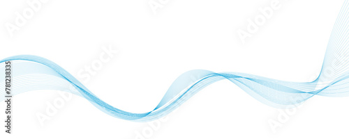 Abstract wave element for design. Digital frequency track equalizer. Stylized line art background. Vector illustration.	