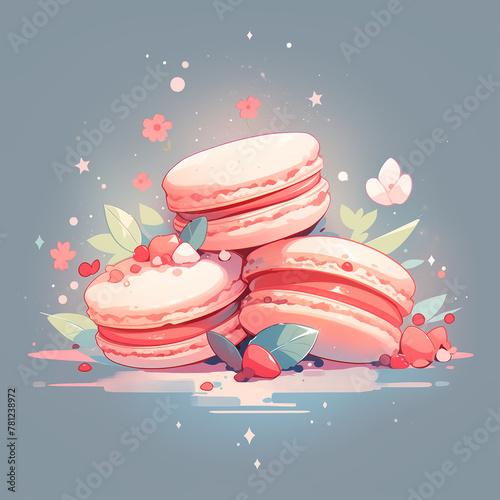 cute pink dessert photo