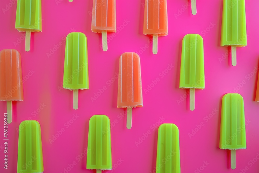 Refreshing Popsicle Fiesta: Playful Patterns in Neon Refreshing Popsicle Fiesta: Playful Patterns in Neon
