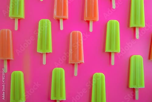 Refreshing Popsicle Fiesta: Playful Patterns in Neon
