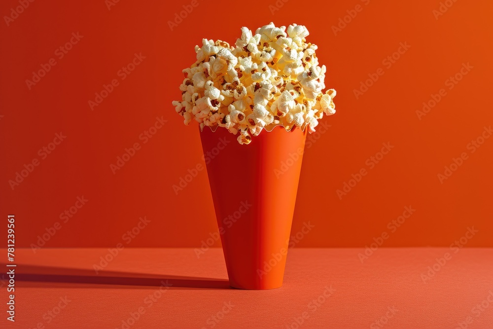 Popcorn Party: Bold Graphic Cones in Rock 'n' Roll Style