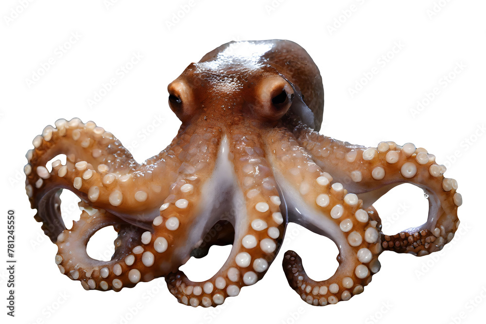 Majestic Octopus Perched on a Weathered Rock. Generative AI Majestic Octopus Perched on a Weathered Rock. Generative AI
