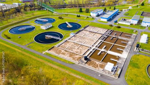 Sewage treatment plant. Grey water recycling. Waste management in European Union.
