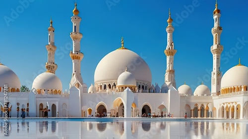 Mosque in the early morning photo