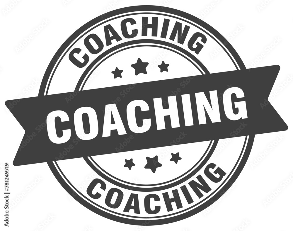 coaching stamp. coaching label on transparent background. round sign coaching stamp. coaching label on transparent background. round sign