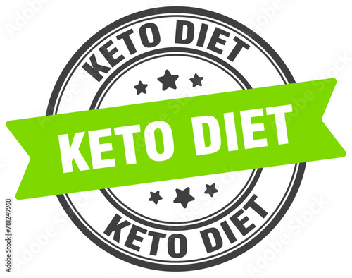 keto diet stamp. keto diet label on transparent background. round sign