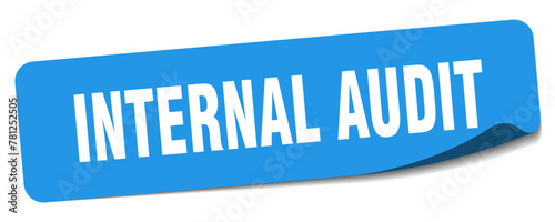 internal audit sticker. internal audit label