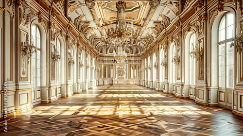 Ornate Palace Interior Celebrating Portuguese Heritage, with Luxurious Baroque Details and Historic Artistic Excellence © Jahid