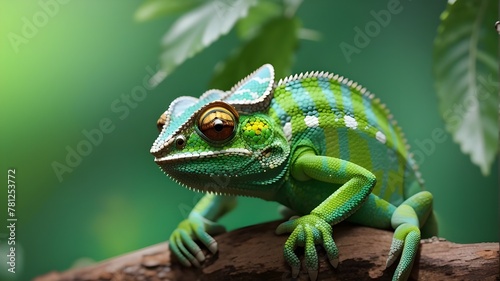 Colorful Lizards in Nature's Wildlife, Known for Their Unique Eyes.