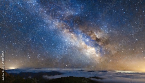 Galactic Glow: Close-Up Long Exposure of Milky Way Universe