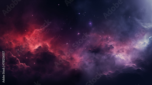 Interstellar Nebula with Vivid Starlight photo