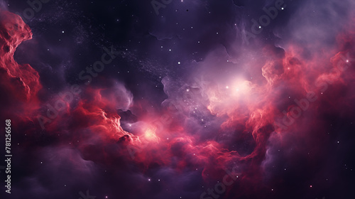 Cosmic Cloudscape with Bright Star Clusters photo