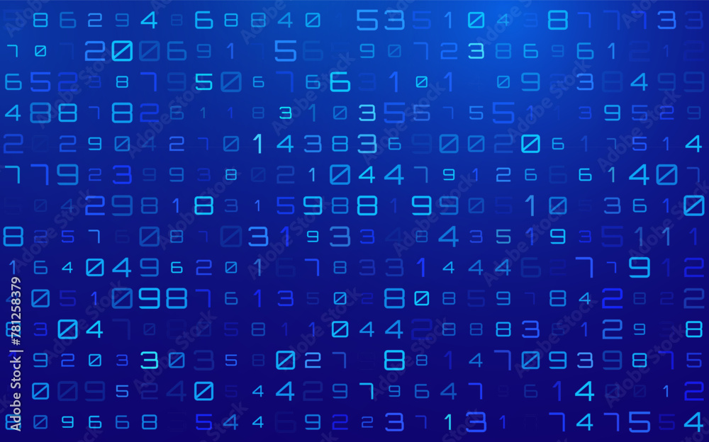 Cyberspace Random Digits Background. Math Numbers Led Matrix. Technology or Science Education Backdrop. Mathematical Led Display Banner. Vector Illustration. Cyberspace Random Digits Background. Math Numbers Led Matrix. Technology or Science Education Backdrop. Mathematical Led Display Banner. Vector Illustration.