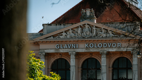 Zagreb train station building