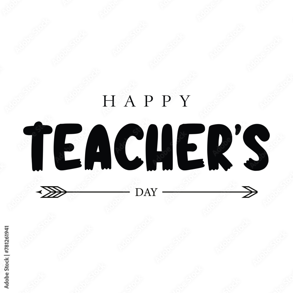 Fototapeta premium Teacher,s day new and modern design