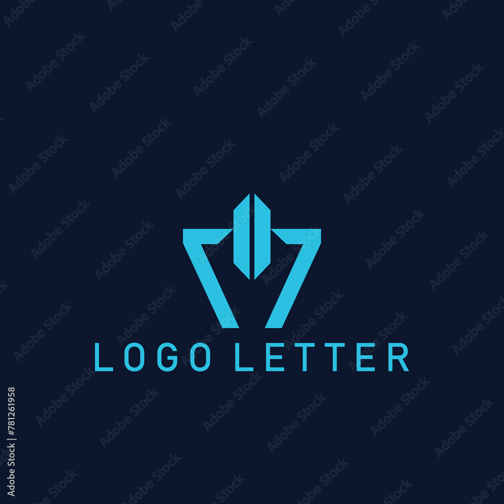 Letter V logo design in a moden geometric style. V icon initials based Monogram and Letters in vector on black background Letter V logo design in a moden geometric style. V icon initials based Monogram and Letters in vector on black background