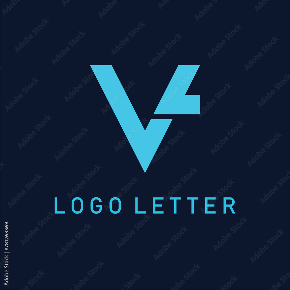 Letter V logo design in a moden geometric style. V icon initials based Monogram and Letters in vector on black background Letter V logo design in a moden geometric style. V icon initials based Monogram and Letters in vector on black background