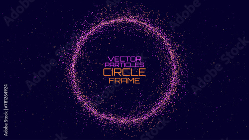 Abstract Sound Wave Circle Round EQ Background. Digital Music BG. Dynamic Music Wavy Lines Flow. Digital Equalizer. Round Sound Data Visualization. Abstract Vector Background.