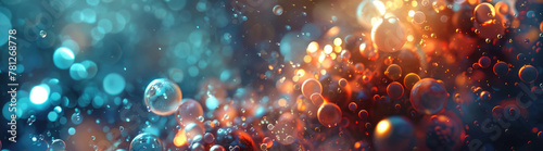 A mesmerizing array of bokeh lights shimmering in a blend of stunning colors