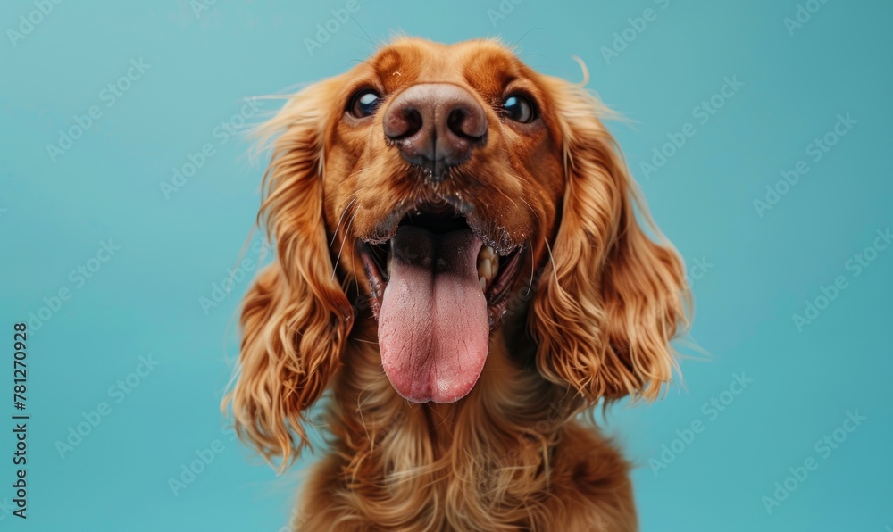 Portrait of an Irish Setter, ideal for promoting products and services catering to animal lovers