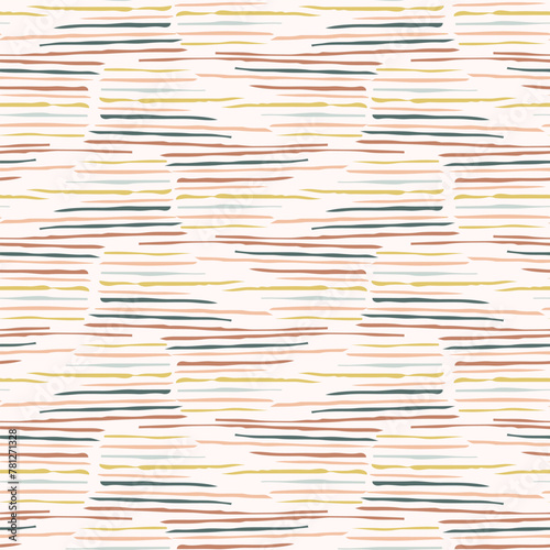Modern vector pattern with pretty floral drawing motifs . Decorative seamless botanical background with gender neutral spring flowers. Natural stylish for fabric, interior wallpaper surface design.