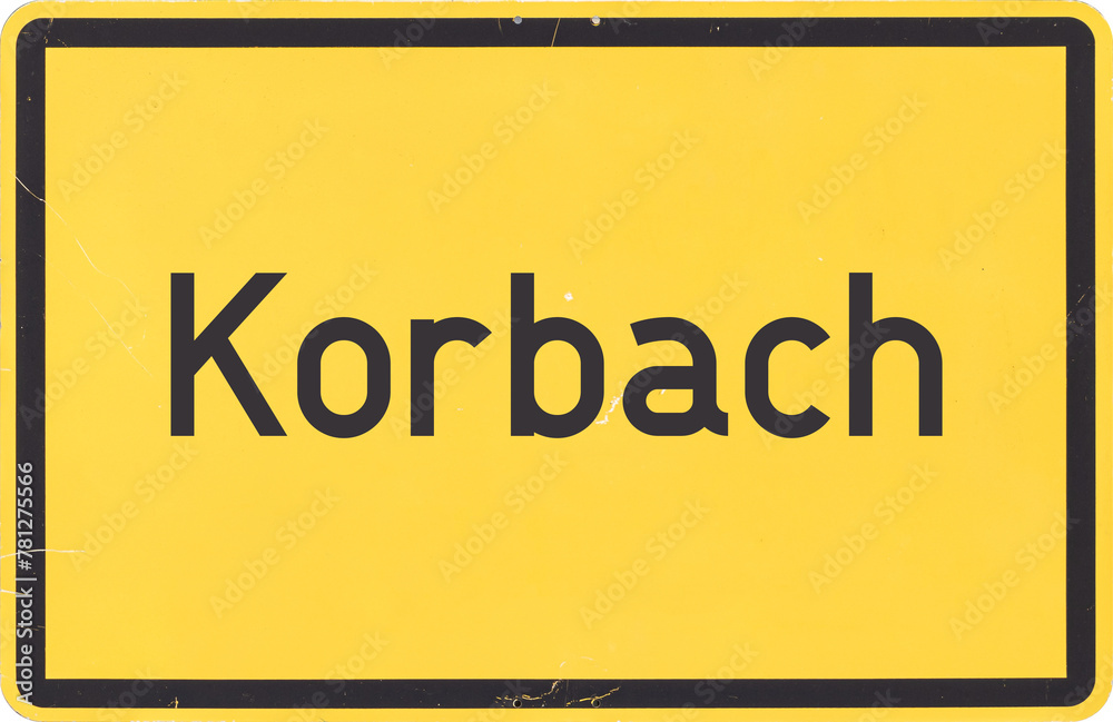 Ortsschild Korbach