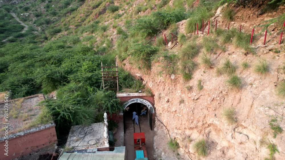 Aerial shot of Khewra Salt Mine 4k clip Khewra, Jhelum, Punjab ...
